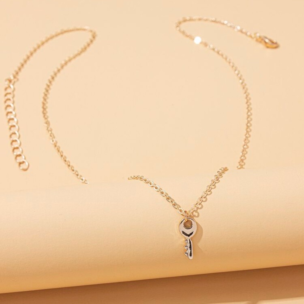 3/$29 Cutest gold small key necklace fast shipping